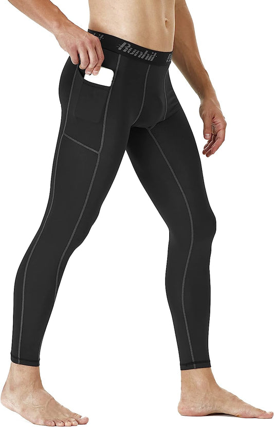 Compression Pants Men Running Tights Leggings Athletic Workout Gym Pants